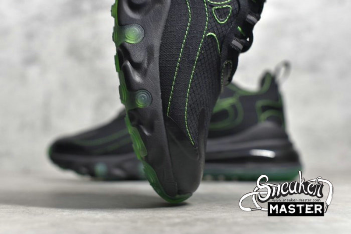 NIKE AIR MAX 270 REACT SP BLACK/BLACK/ELECTRIC GREEN CQ6549-001