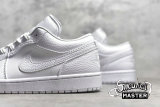 NIKE AIR JORDAN 1 LOW TRIPLE WHITE WHITE/WHITE/WHITE 553558-130