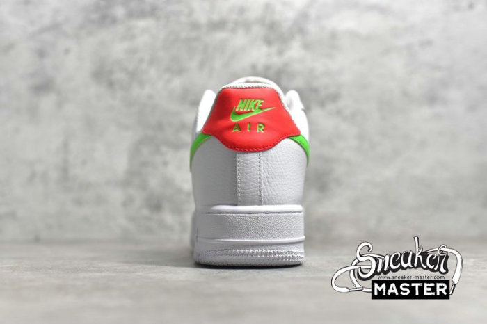 NIKE AIR FORCE 1 LOW 07 WATERMELON WHITE/LASER CRIMSON/GREEN STRIKE CT4328-100