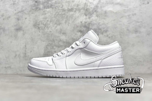 NIKE AIR JORDAN 1 LOW TRIPLE WHITE WHITE/WHITE/WHITE 553558-130