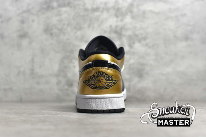 NIKE AIR JORDAN 1 LOW GOLD TOE METALLIC GOLD/WHITE-BLACK CQ9447-700