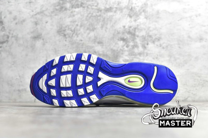 NIKE AIR MAX 97 EASTER WHITE/WASHED CORAL/HYPER BLUE/PURPLE NEBULA CJ0591-100