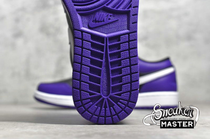 NIKE AIR JORDAN 1 LOW COURT PURPLE/BLACK/WHITE 553558-501