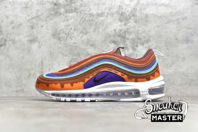 NIKE AIR MAX 97 BROWN/BLUE/WHITE 921826-101