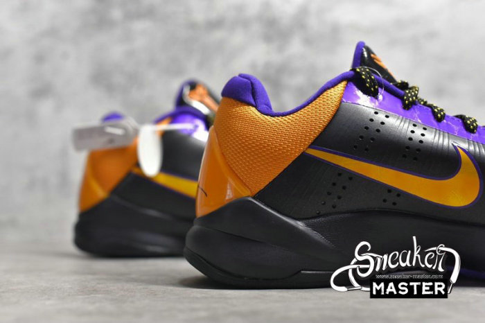 NIKE ZOOM KOBE 5 LAKERS AWAY BLACK/DEL SOL-VARSITY PURPLE 386429-071