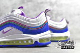 NIKE AIR MAX 97 EASTER WHITE/WASHED CORAL/HYPER BLUE/PURPLE NEBULA CJ0591-100
