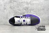 NIKE AIR JORDAN 1 LOW COURT PURPLE/BLACK/WHITE 553558-501