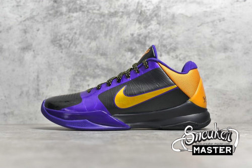 NIKE ZOOM KOBE 5 LAKERS AWAY BLACK/DEL SOL-VARSITY PURPLE 386429-071