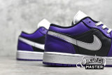 NIKE AIR JORDAN 1 LOW COURT PURPLE/BLACK/WHITE 553558-501
