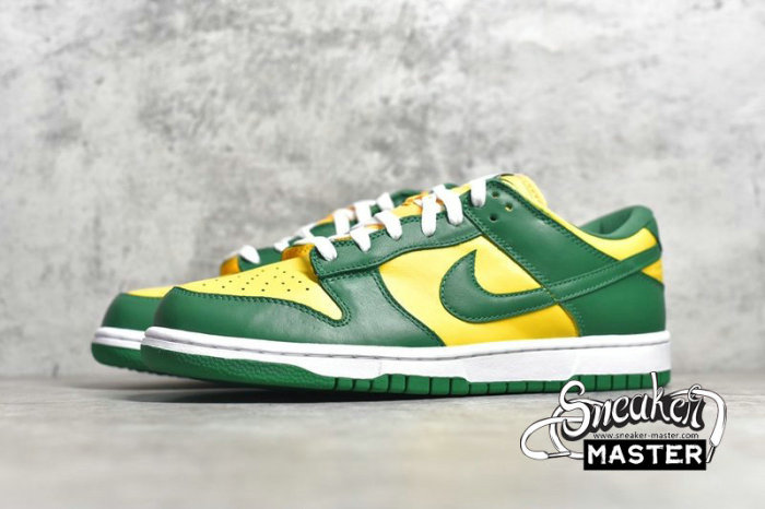 NIKE SB DUNK LOW SP BRAZIL 2020 VARSITY MAIZE/PINE GREEN/WHITE CU1727-700
