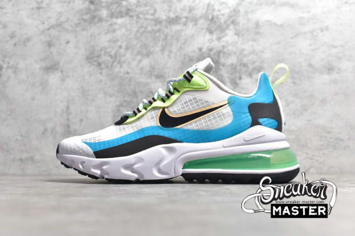 NIKE AIR MAX 270 REACT SE ORACLE AQUA ORACLE AQUA/WHITE/BLACK/GHOST GREEN CT1265-300