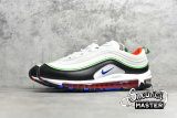 NIKE AIR MAX 97 GS WHITE/HYPER ROYAL/GREEN NEBULA 921522-105