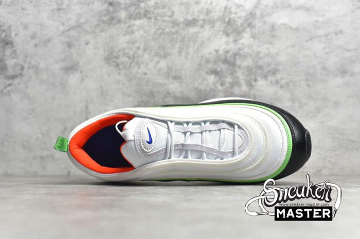 NIKE AIR MAX 97 GS WHITE/HYPER ROYAL/GREEN NEBULA 921522-105