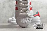 ADIDAS SUPERSTAR SHOES CLOUD WHITE/RED/GREEN-GOLD D96974