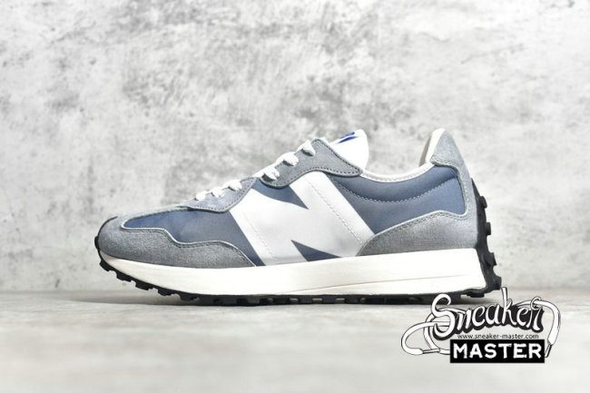 NEW BALANCE 327 RUNNING SHOES TEAM AWAY GREY/MUNSELL WHITE MS327LAB