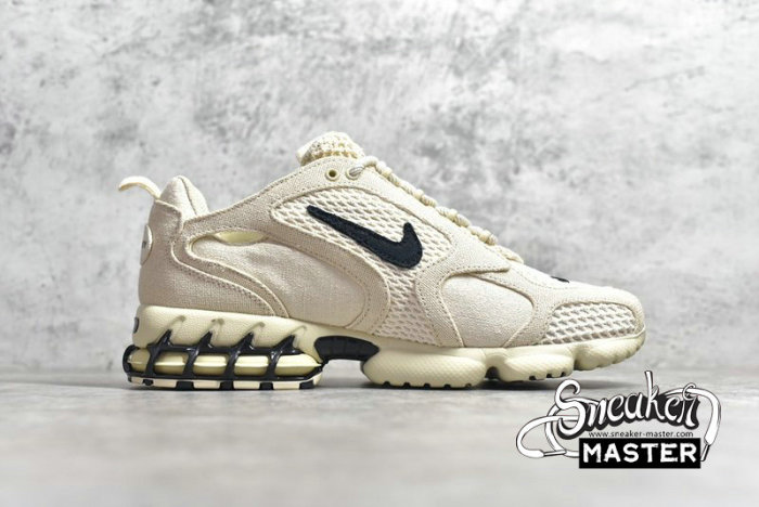 NIKE AIR ZOOM SPIRIDON CAGED 2 FOSSIL X STUSSY FOSSIL/BLACK/FOSSIL CQ5486-200