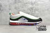 NIKE AIR MAX 97 GS WHITE/HYPER ROYAL/GREEN NEBULA 921522-105