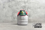 ADIDAS SUPERSTAR SHOES CLOUD WHITE/GREEN/RED-GOLD BC0198