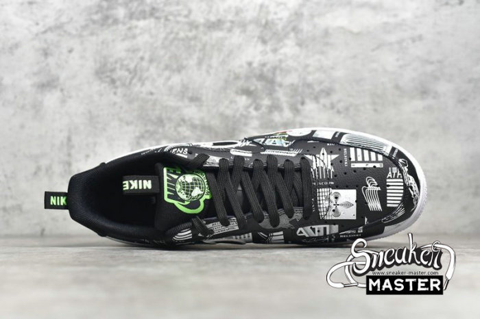 NIKE AIR FORCE 1 LOW 07 LX WORLDWIDE PACK BLACK/WHITE/FLASH CRIMSON/BLACK CZ5927-001