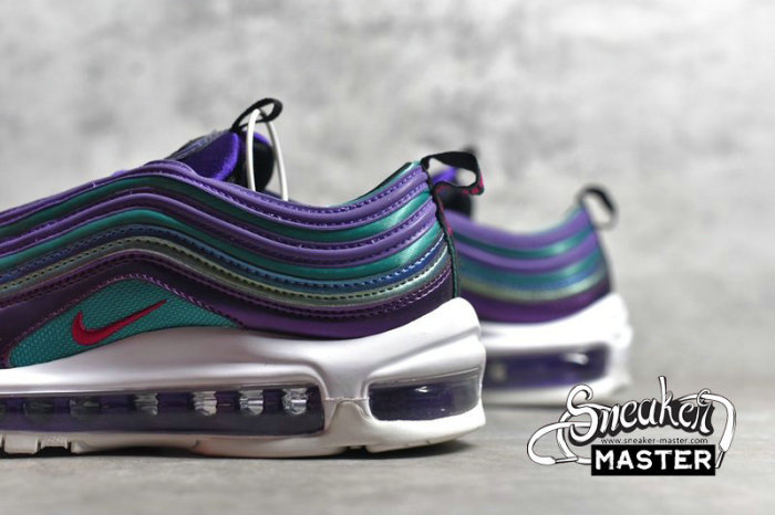 NIKE AIR MAX 97 GS IRIDESCENT COURT PURPLE/RUSH PINK-NEPTUNE BLUE AV3181-500