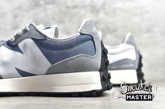 NEW BALANCE 327 RUNNING SHOES TEAM AWAY GREY/MUNSELL WHITE MS327LAB