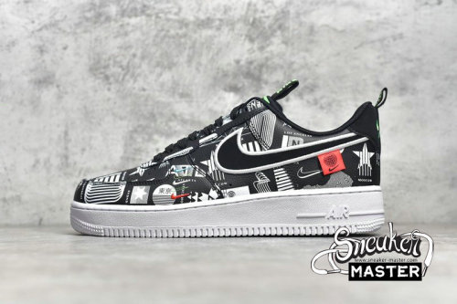 NIKE AIR FORCE 1 LOW 07 LX WORLDWIDE PACK BLACK/WHITE/FLASH CRIMSON/BLACK CZ5927-001