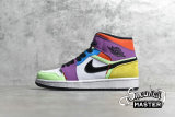 NIKE AIR JORDAN 1 MID SE LIGHTBULB WHITE/BLACK/LIGHTBULB/TEAM ORANGE CW1140-100