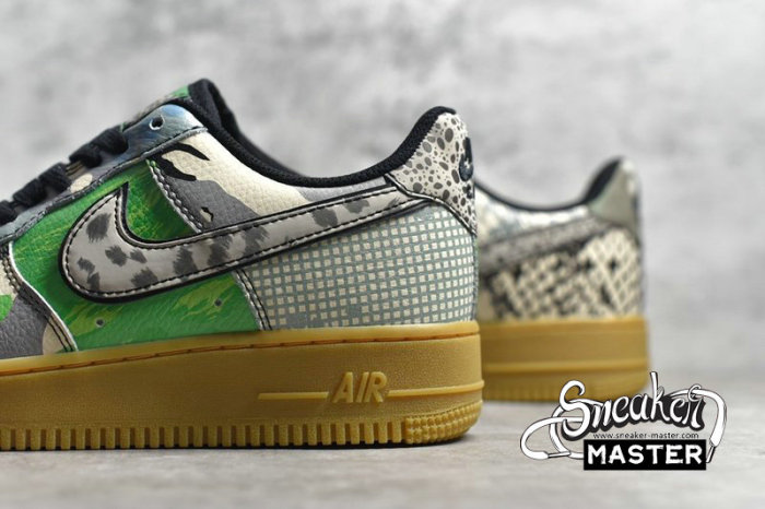 NIKE AIR FORCE 1 LOW QS CITY OF DREAMS BLACK/BLACK/GREEN SPARK CT8441-002