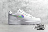 NIKE AIR FORCE 1 LOW IRIDESCENT SWOOSH WHITE/WHITE-WHITE CJ1646-100