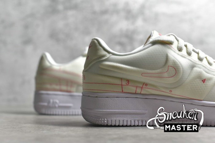 NIKE AIR FORCE 1 LOW 07 LX SUMMIT WHITE/SUMMIT WHITE-UNIVERSITY RED CI3445-100