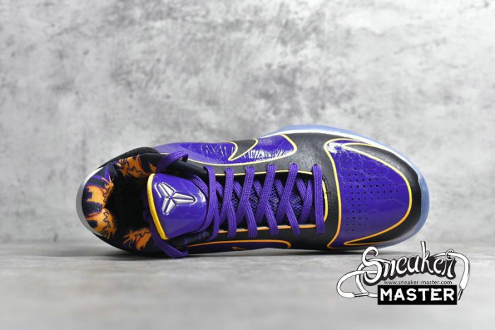 NIKE KOBE 5 PROTRO LAKERS COURT PURPLE/BLACK-UNIVERSITY GOLD CD4991-500