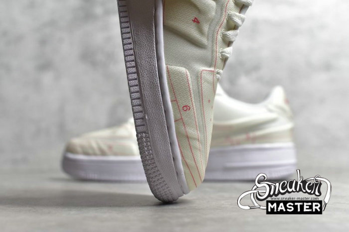 NIKE AIR FORCE 1 LOW 07 LX SUMMIT WHITE/SUMMIT WHITE-UNIVERSITY RED CI3445-100