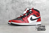 NIKE AIR JORDAN 1 MID GS CHICAGO BLACK TOE BLACK/GYM RED/WHITE 554725-069