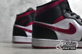NIKE AIR JORDAN 1 MID NOBLE RED BLACK/WHITE/NOBLE RED 554724-066