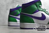 NIKE AIR JORDAN 1 MID HULK ALOE VERDE/COURT PURPLE/WHITE 554724-300