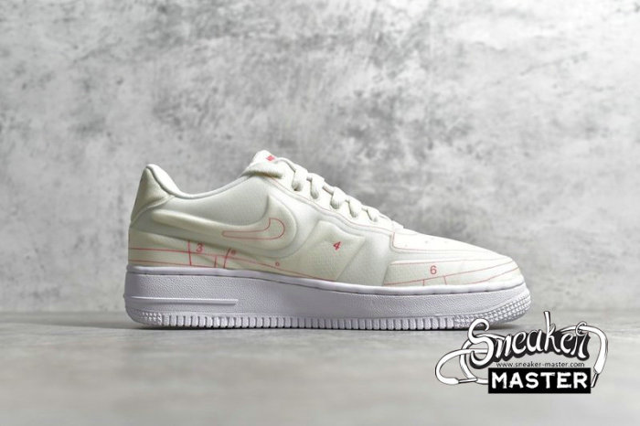 NIKE AIR FORCE 1 LOW 07 LX SUMMIT WHITE/SUMMIT WHITE-UNIVERSITY RED CI3445-100