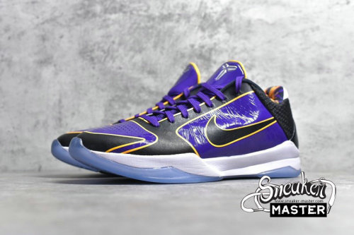 NIKE KOBE 5 PROTRO LAKERS COURT PURPLE/BLACK-UNIVERSITY GOLD CD4991-500