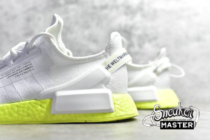 ADIDAS NMD_R1 V2 SHOES CLOUD WHITE/SOLAR YELLOW/CORE BLACK FX3903