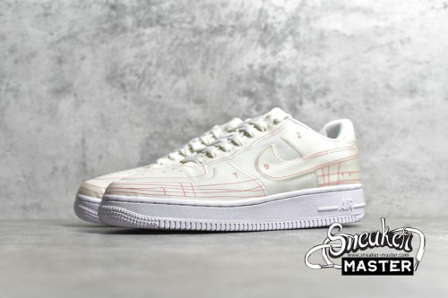 NIKE AIR FORCE 1 LOW 07 LX SUMMIT WHITE/SUMMIT WHITE-UNIVERSITY RED CI3445-100