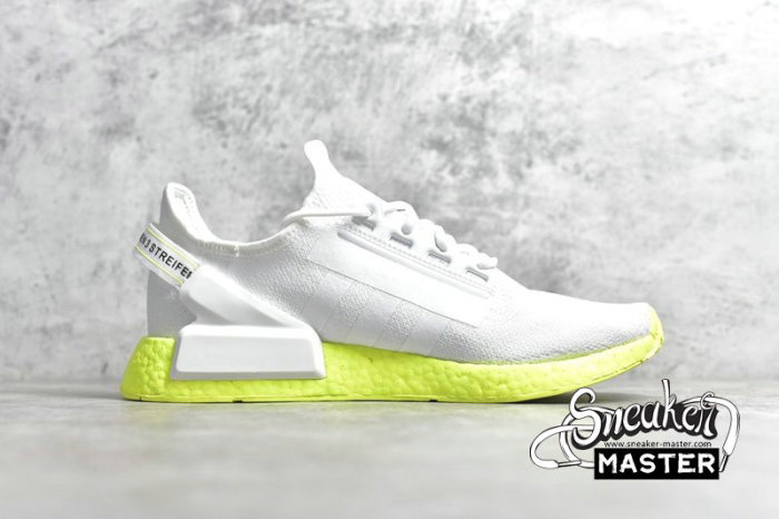 ADIDAS NMD_R1 V2 SHOES CLOUD WHITE/SOLAR YELLOW/CORE BLACK FX3903