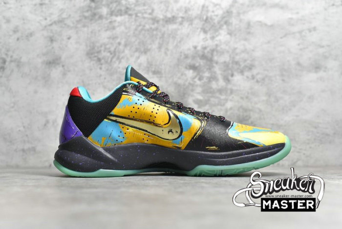 NIKE ZOOM KOBE 5 PRELUDE UNIVERSITY GOLD/METALLIC GOLD-GAMMA BLUE 639691-700