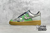NIKE AIR FORCE 1 LOW QS CITY OF DREAMS BLACK/BLACK/GREEN SPARK CT8441-002