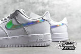 NIKE AIR FORCE 1 LOW IRIDESCENT SWOOSH WHITE/WHITE-WHITE CJ1646-100