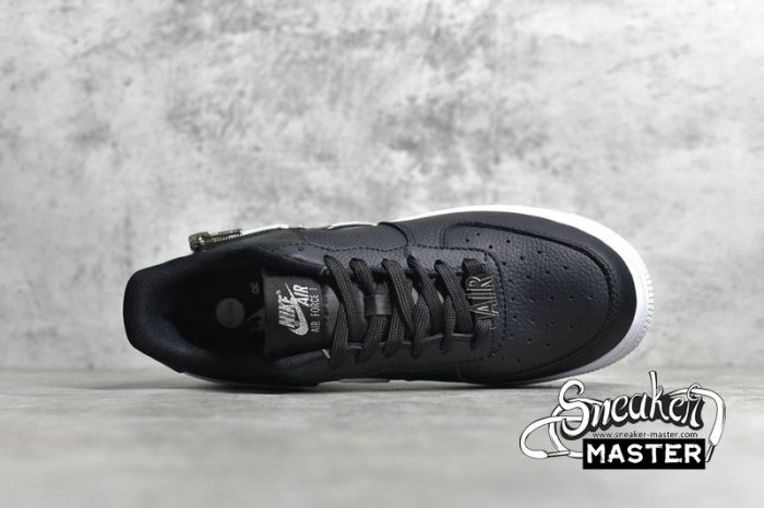NIKE AIR FORCE 1 LOW 07 PREMIUM SILVER SWOOSH BLACK/LASER CRIMSON/WHITE CW6558-001