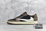 NIKE AIR JORDAN 1 LOW MOCHA X TRAVIS SCOTT BLACK/DARK MOCHA-UNIVERSITY RED-SAIL CQ4277-001