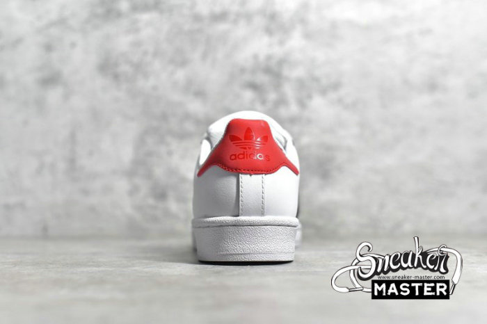 ADIDAS SUPERSTAR SHOES CLOUD WHITE/CORE BLACK/PINK FU9528