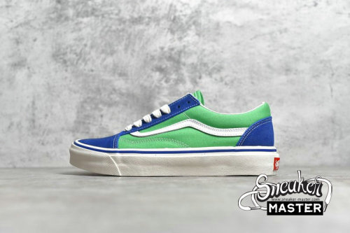 VANS OLD SKOOL 36 DX ANAHEIM FACTORY BLUE/GREEN/TRUE WHITE VN0A38G2XFJ