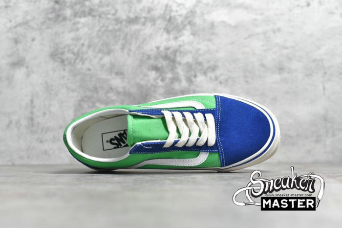 VANS OLD SKOOL 36 DX ANAHEIM FACTORY BLUE/GREEN/TRUE WHITE VN0A38G2XFJ