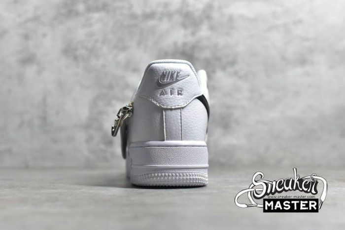 NIKE AIR FORCE 1 LOW 07 PREMIUM ZIP SWOOSH WHITE/BLACK/BARELY VOLT CW6558-100