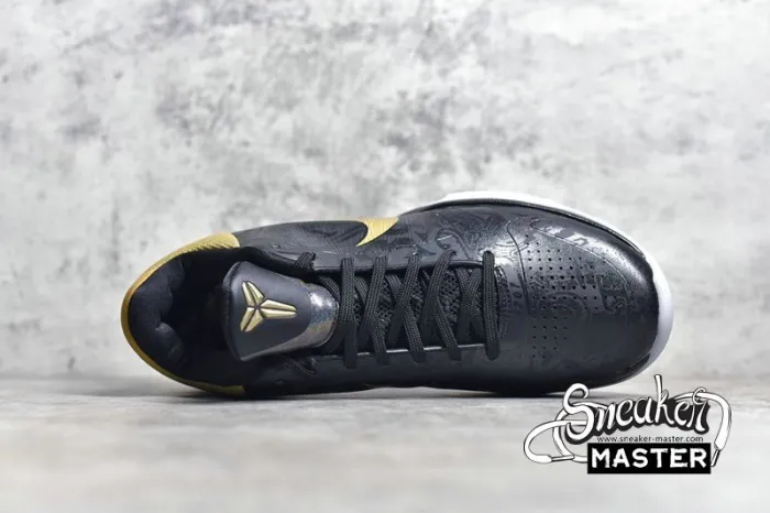 NIKE ZOOM KOBE 5 BIG STAGE AWAY BLACK/METALLIC GOLD-WHITE 386429-008
